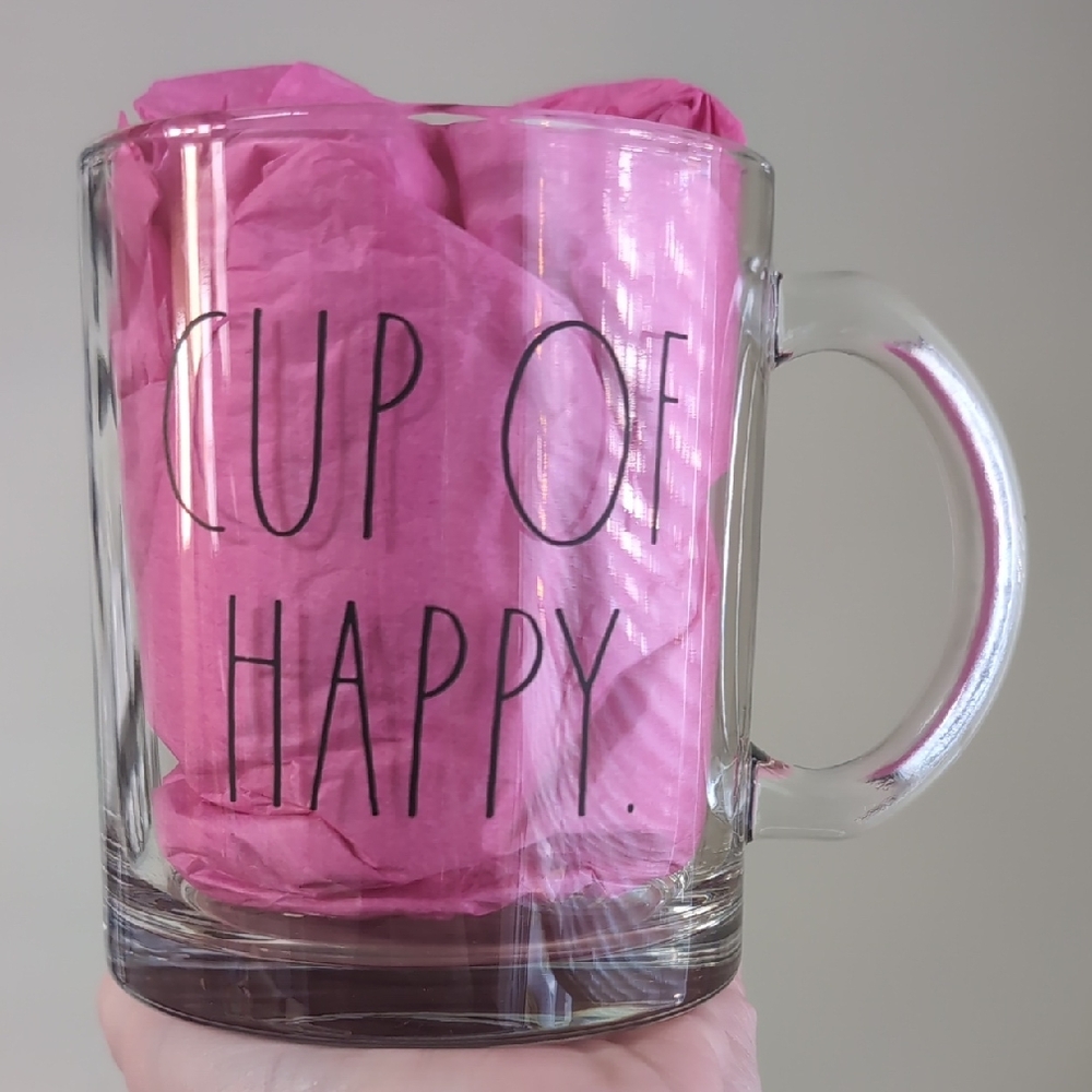 🛍️$5 ADD ON🛍️Rae Dunn CUP OF HAPPY Glad Mug